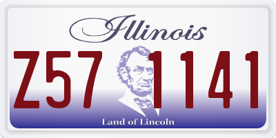 IL license plate Z571141