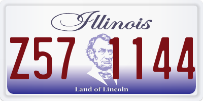 IL license plate Z571144