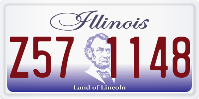 IL license plate Z571148