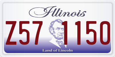IL license plate Z571150