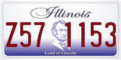 IL license plate Z571153