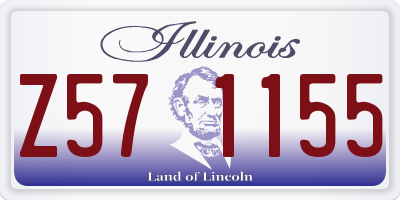 IL license plate Z571155