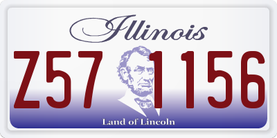 IL license plate Z571156
