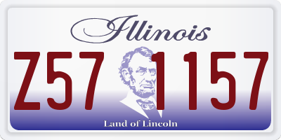 IL license plate Z571157