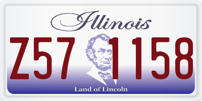 IL license plate Z571158