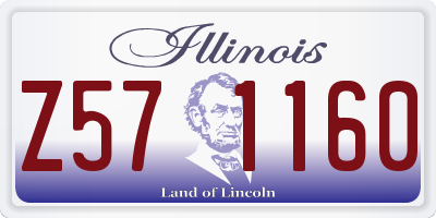 IL license plate Z571160