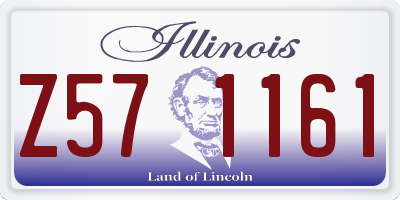 IL license plate Z571161