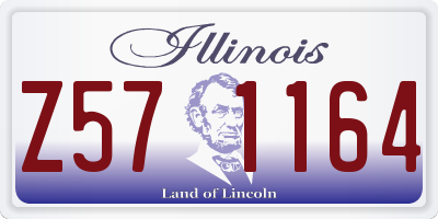 IL license plate Z571164