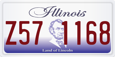 IL license plate Z571168