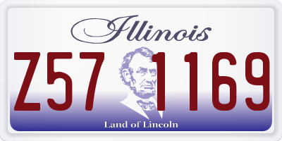 IL license plate Z571169