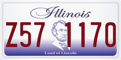IL license plate Z571170