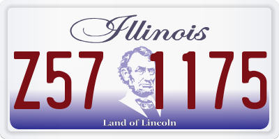 IL license plate Z571175
