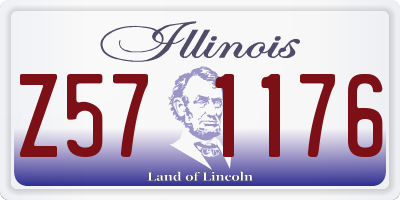 IL license plate Z571176