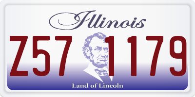 IL license plate Z571179