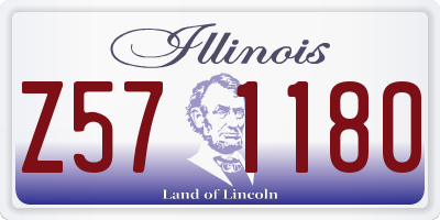 IL license plate Z571180