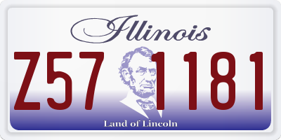 IL license plate Z571181