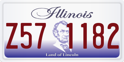 IL license plate Z571182