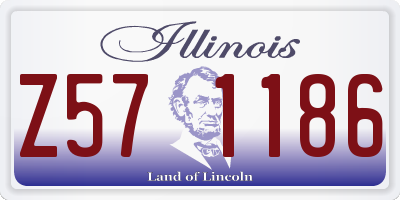 IL license plate Z571186