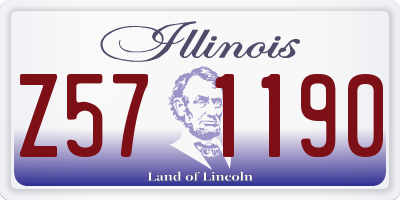 IL license plate Z571190