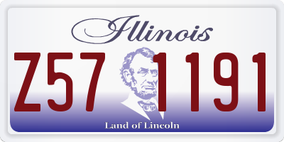 IL license plate Z571191