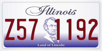 IL license plate Z571192