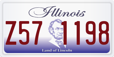 IL license plate Z571198