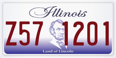 IL license plate Z571201