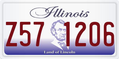 IL license plate Z571206