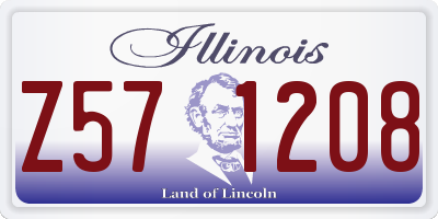 IL license plate Z571208