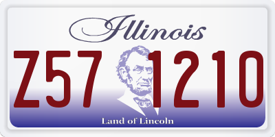 IL license plate Z571210