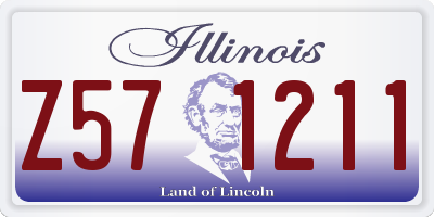 IL license plate Z571211