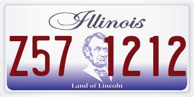 IL license plate Z571212