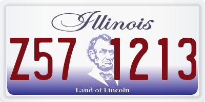 IL license plate Z571213