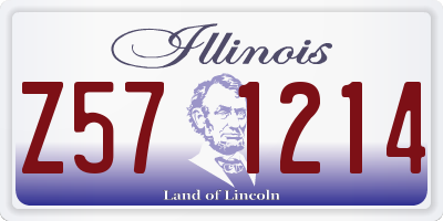 IL license plate Z571214