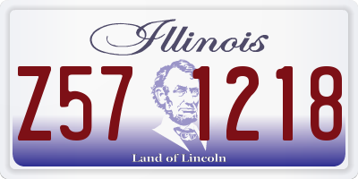 IL license plate Z571218