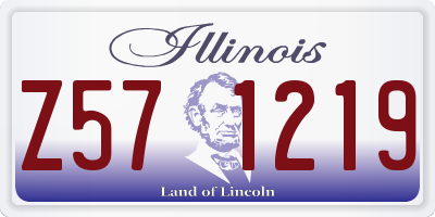 IL license plate Z571219