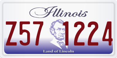 IL license plate Z571224