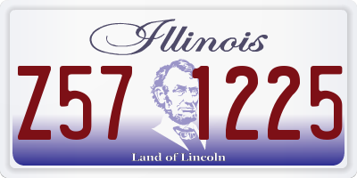 IL license plate Z571225