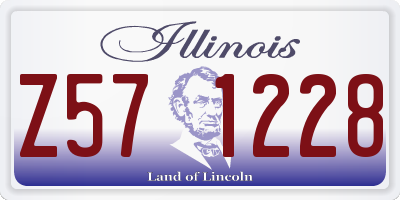 IL license plate Z571228