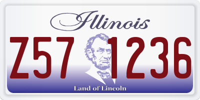 IL license plate Z571236