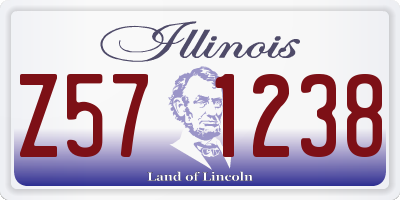 IL license plate Z571238