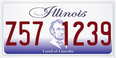 IL license plate Z571239