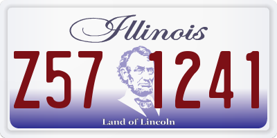 IL license plate Z571241