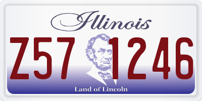 IL license plate Z571246