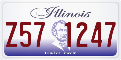 IL license plate Z571247