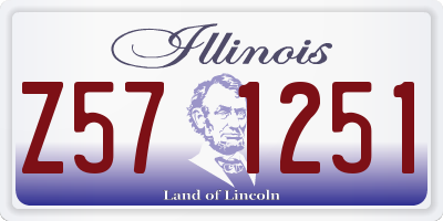 IL license plate Z571251