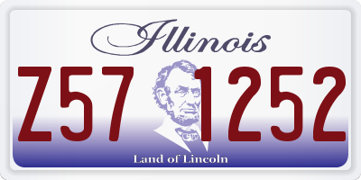 IL license plate Z571252