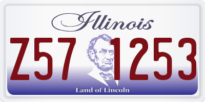 IL license plate Z571253