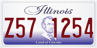 IL license plate Z571254