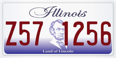 IL license plate Z571256